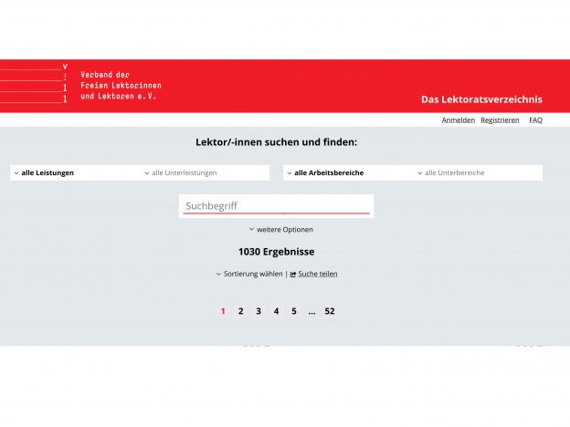 Screenshot VFLL-Lektoratsverzeichnis www.lektor-in-finden.de